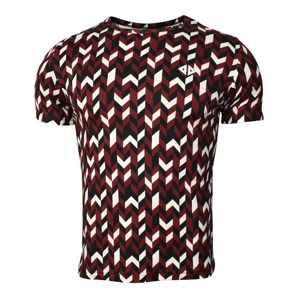 Playera Two Lines Rojo Caballero