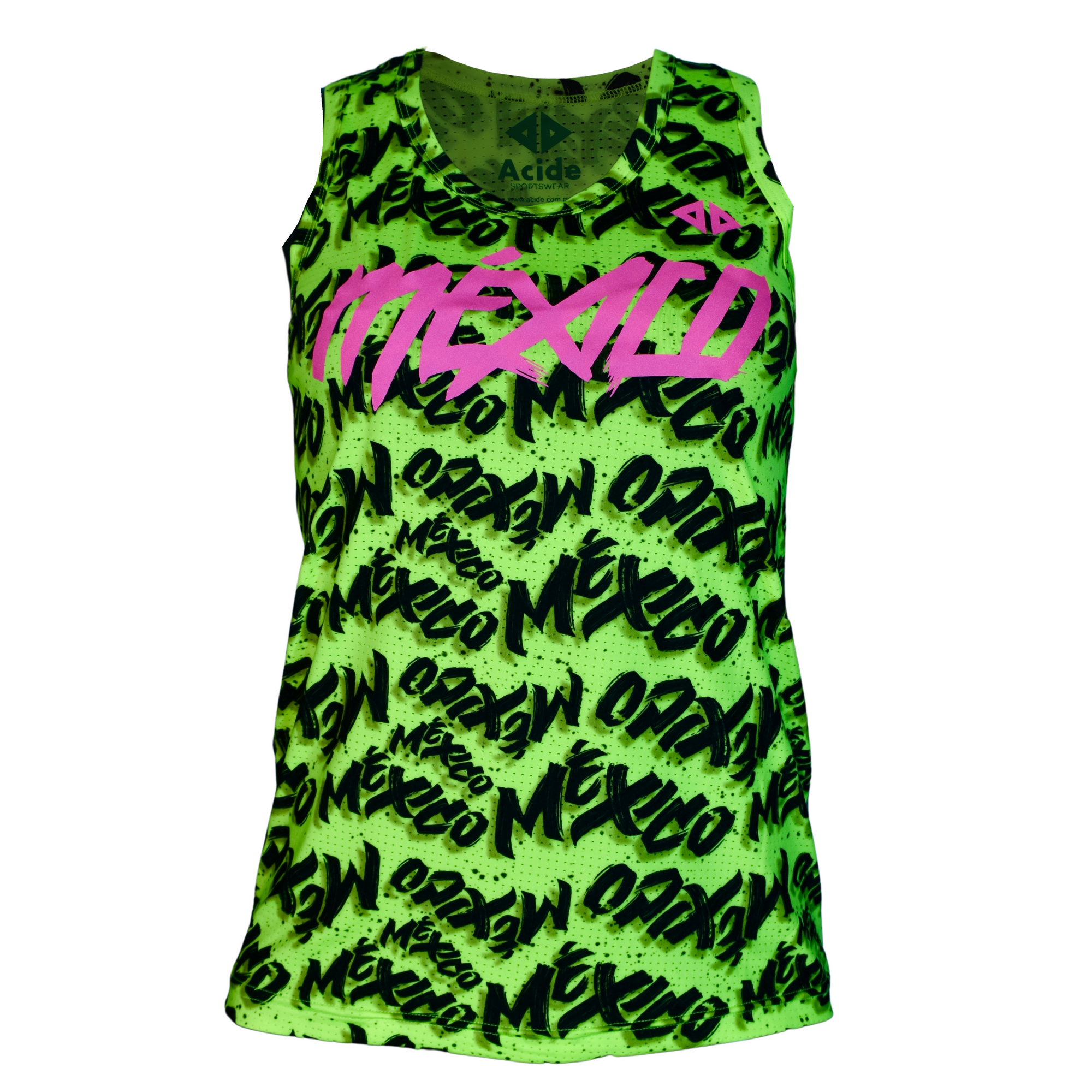 Camiseta Olímpica México neón Dama