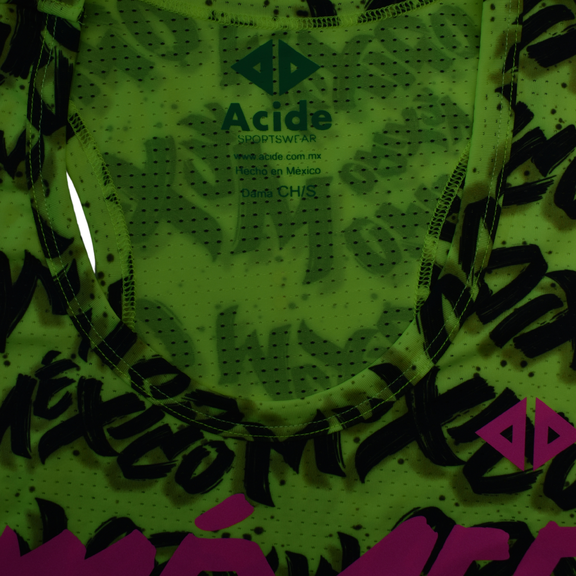 Camiseta Olímpica México neón Dama