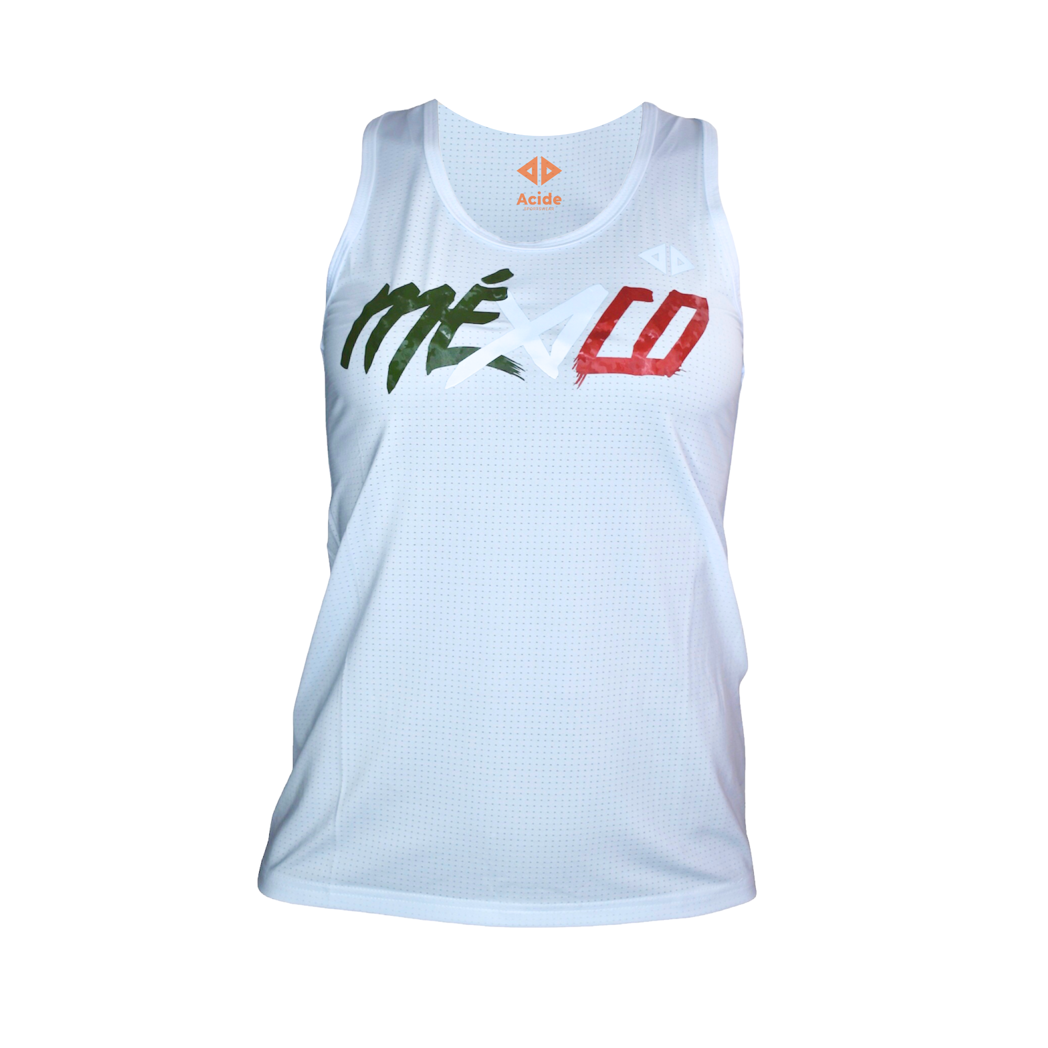 Camiseta México Quet Sangre Nueva super dry Blanco Dama