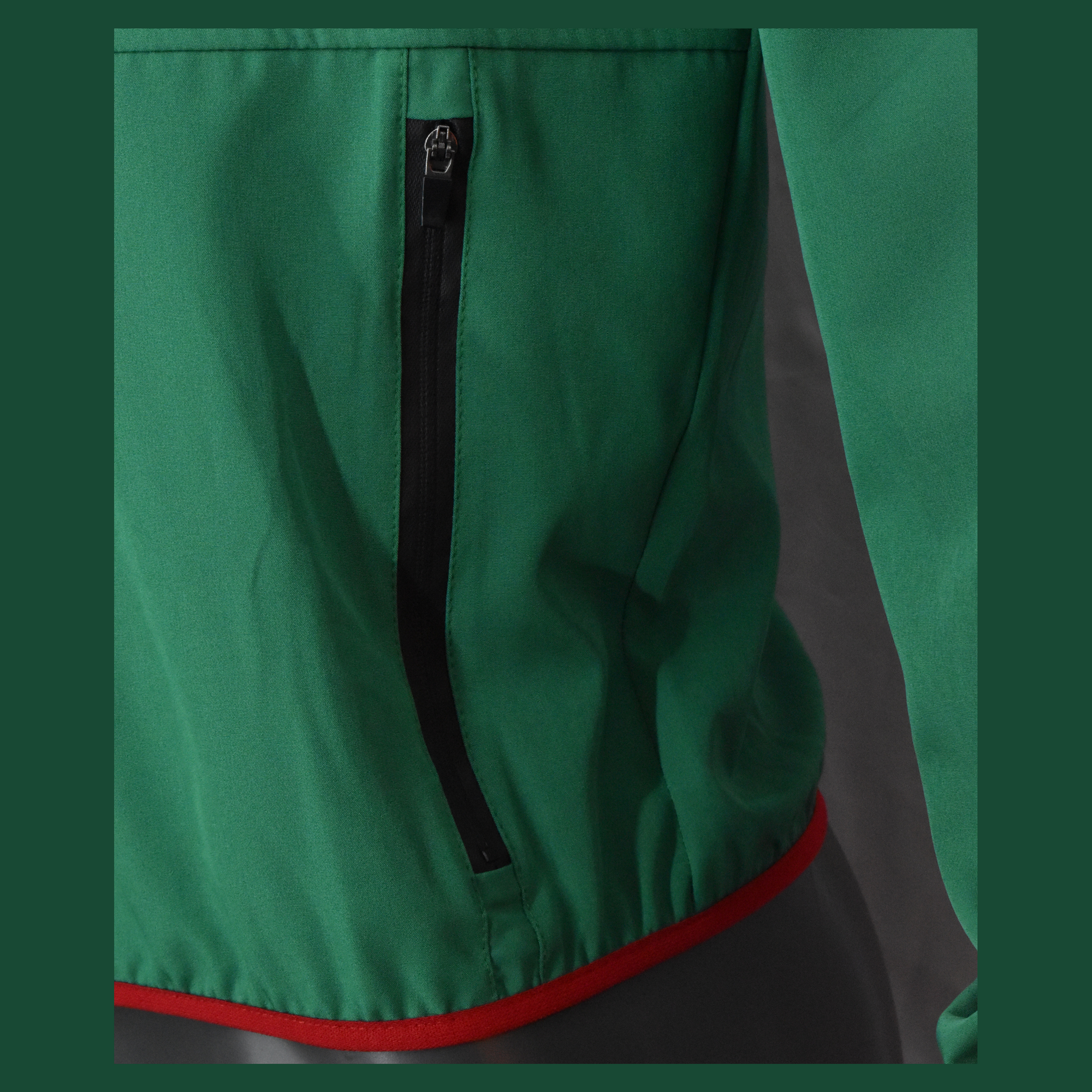 Rompevientos México verde retro caballero