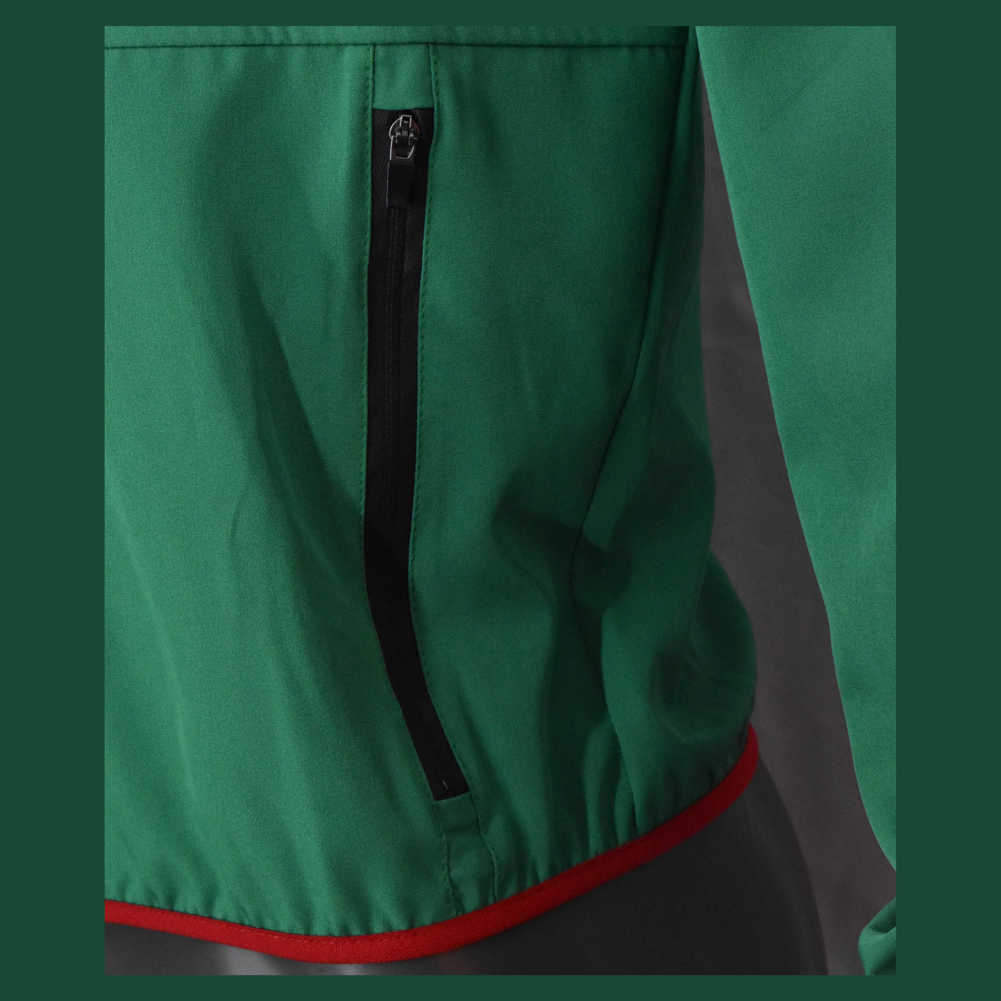 Rompevientos México verde retro caballero