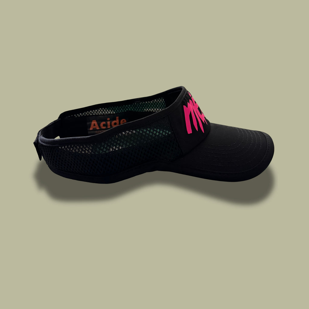 Visera México negro con rosa neón
