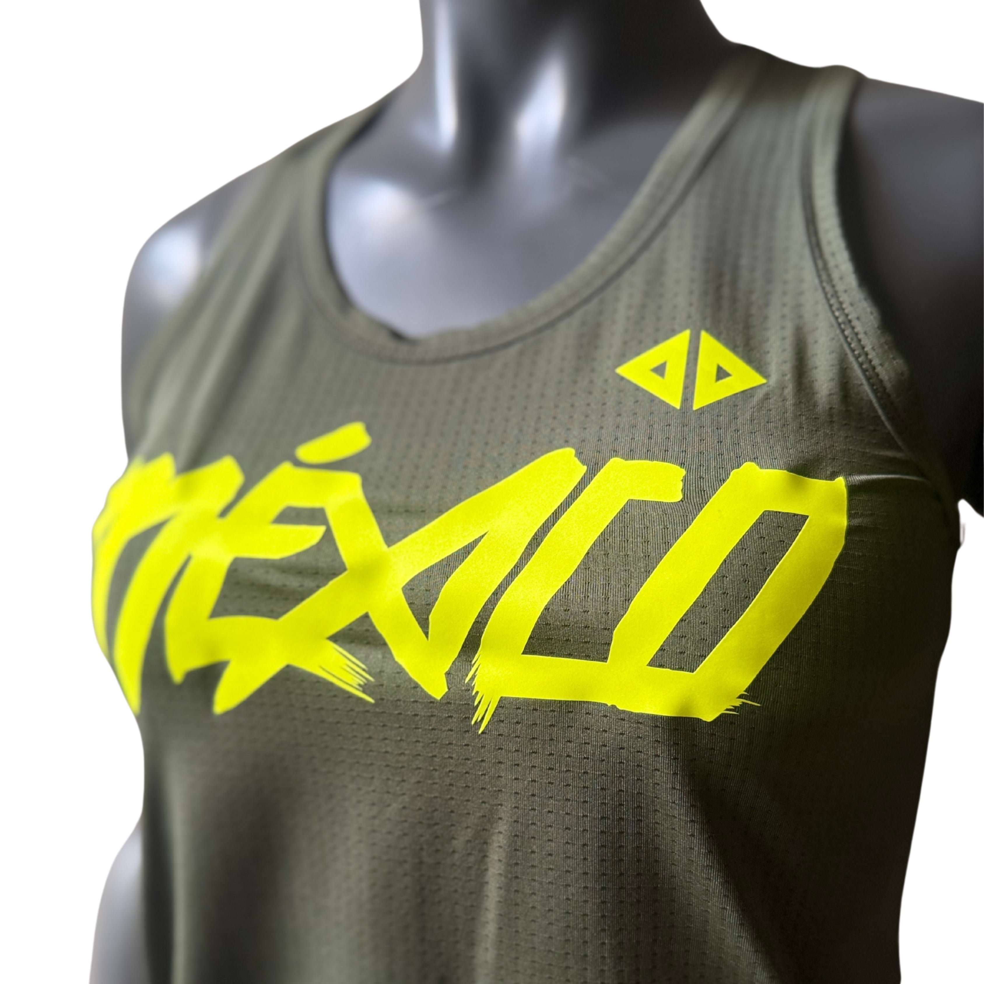 Camiseta México verde con amarillo PRO Dama
