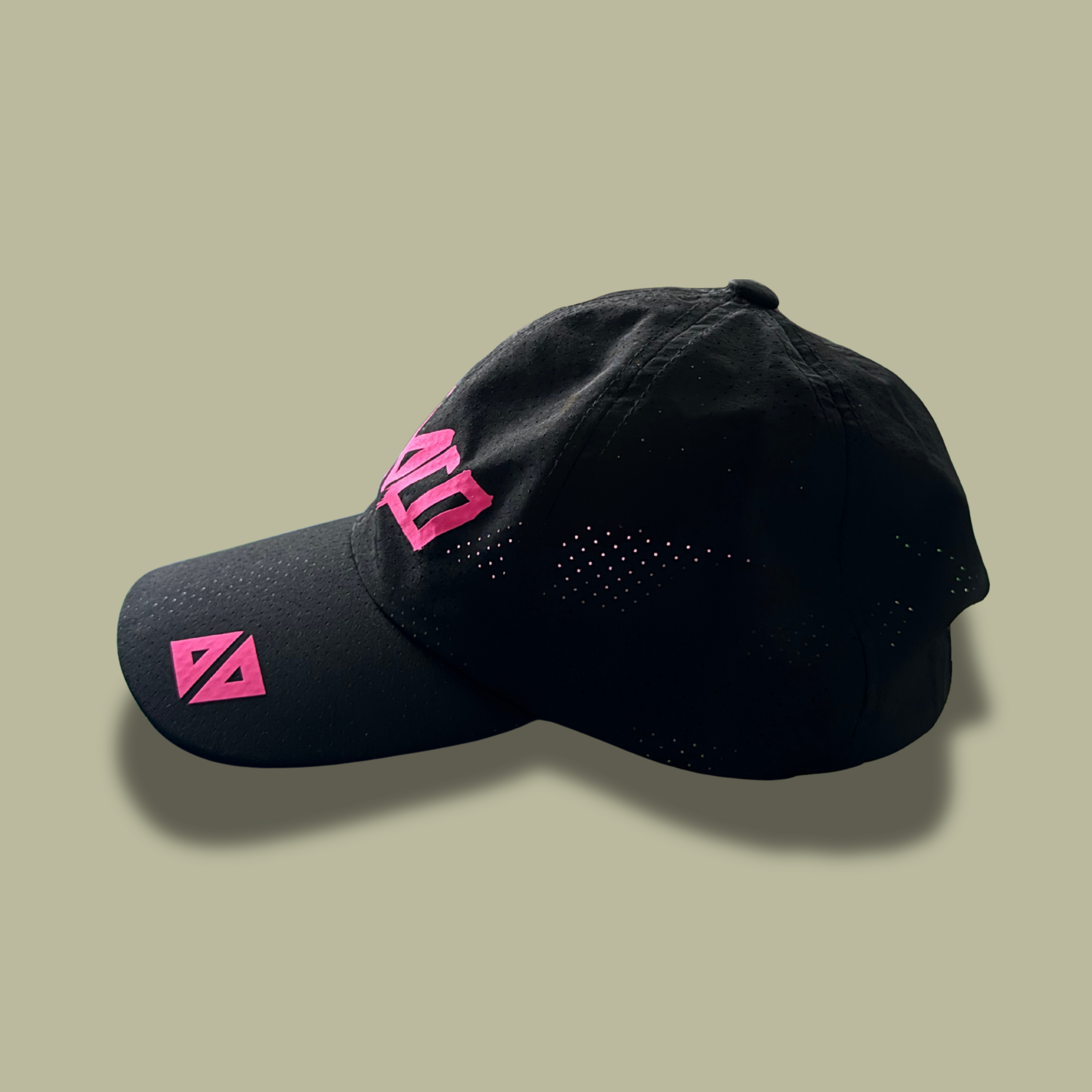 Gorra super dry Acide negro con rosa neón