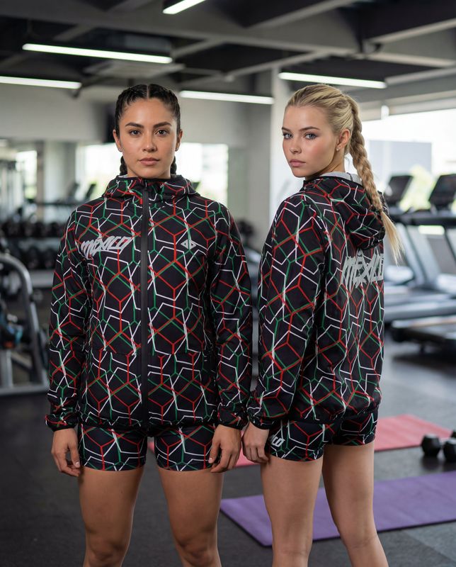 Rompevientos Repel México Tricolor Negro Dama