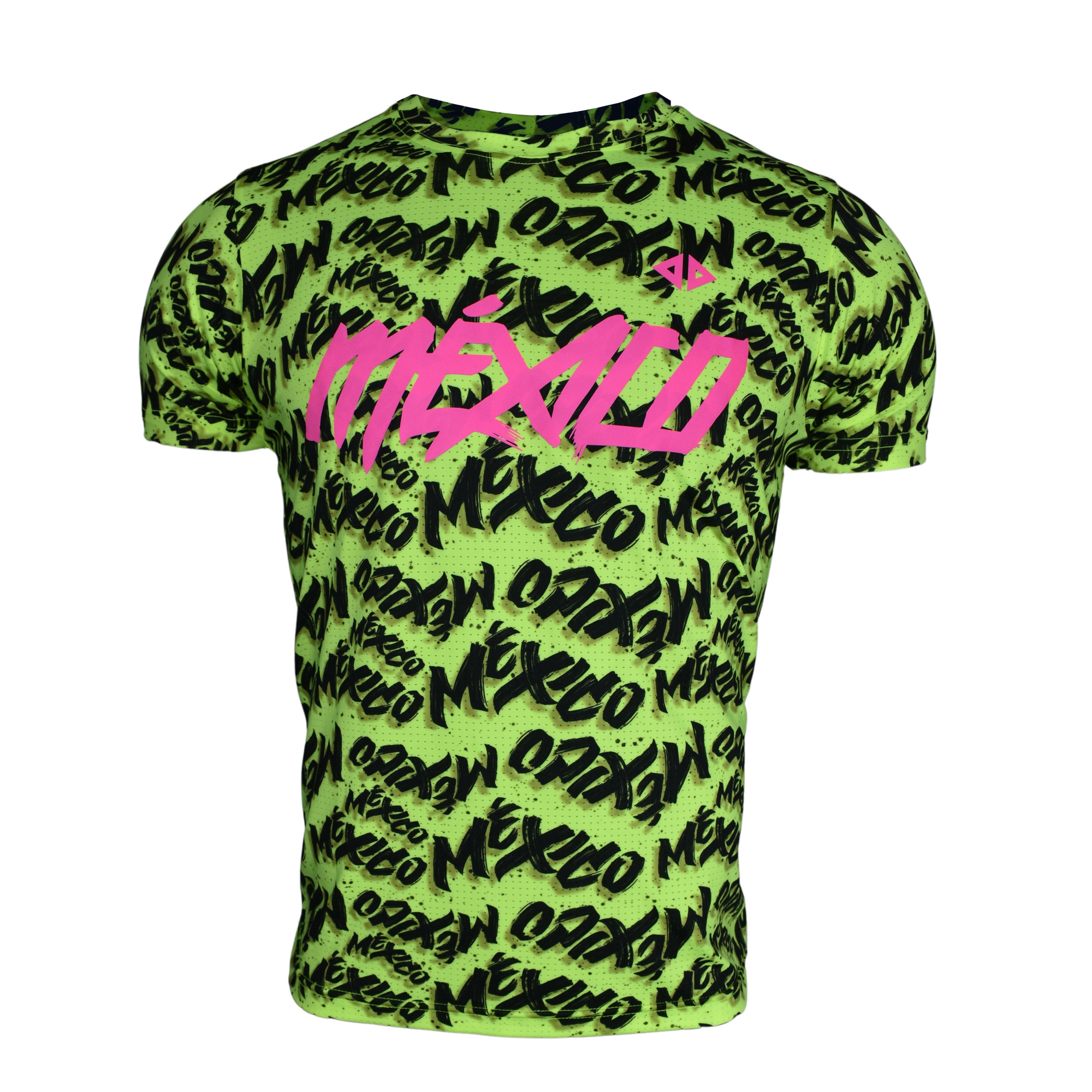 Playera Manga Corta México neón  Caballero