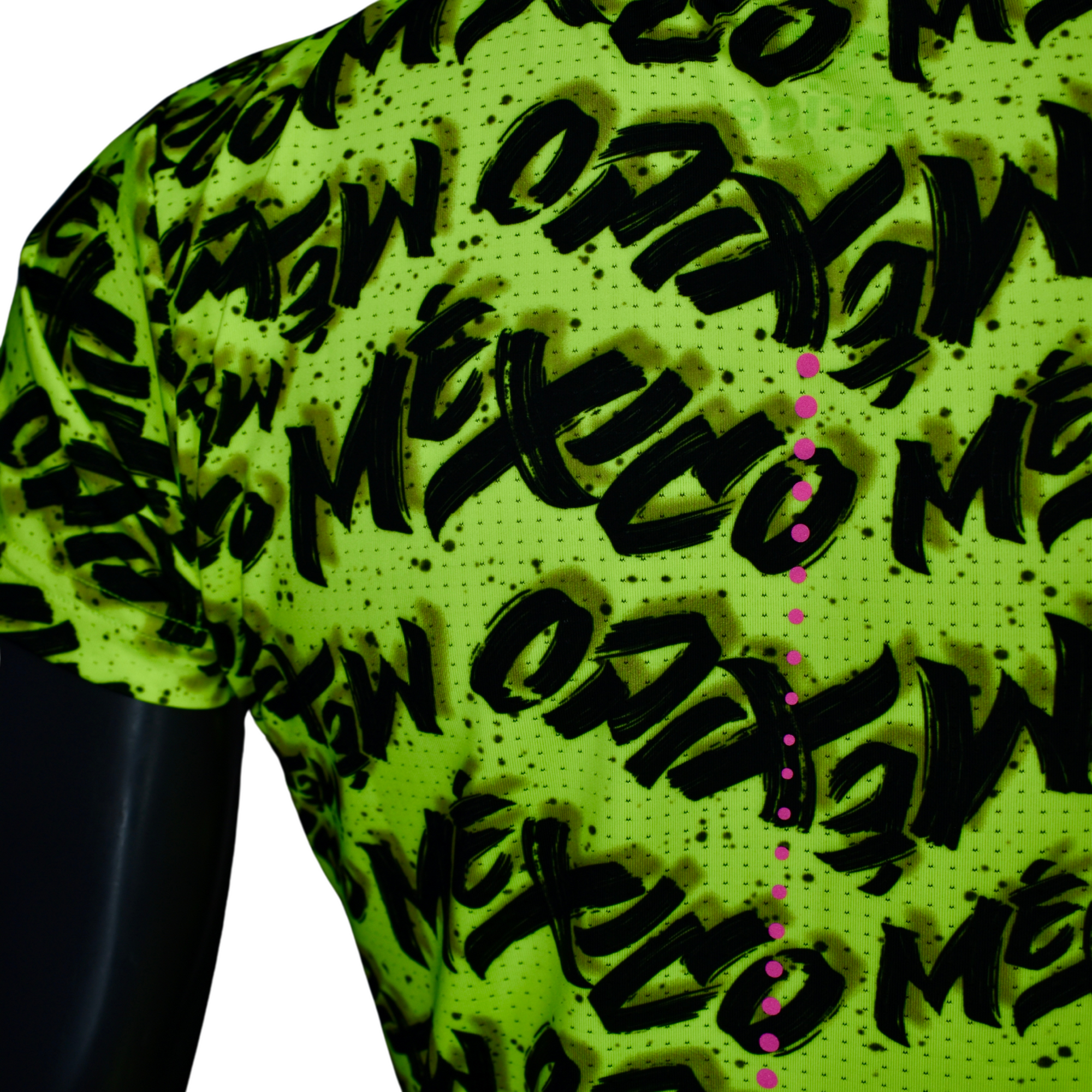 Playera Manga Corta México neón Dama