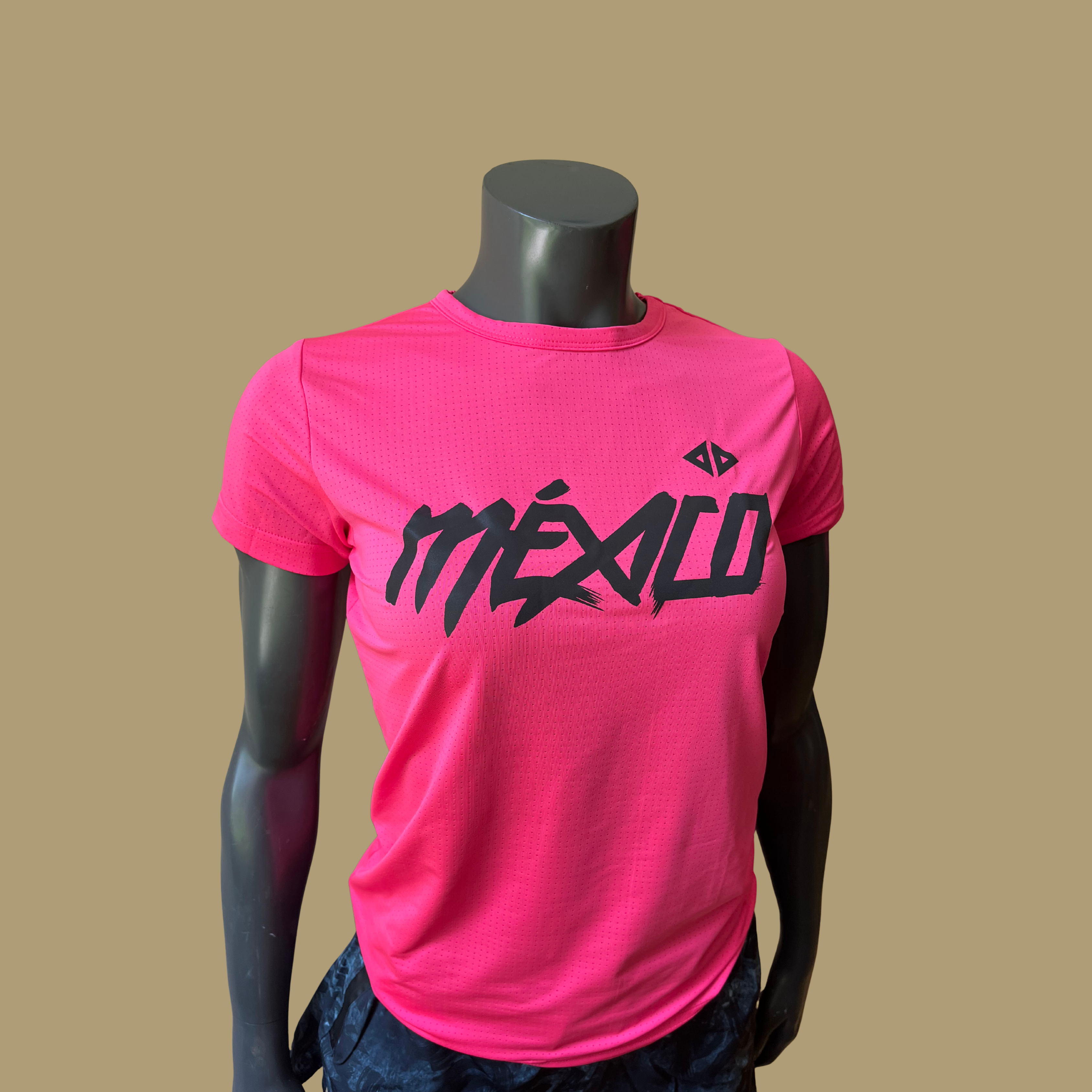 Playera México rosa neón Dama