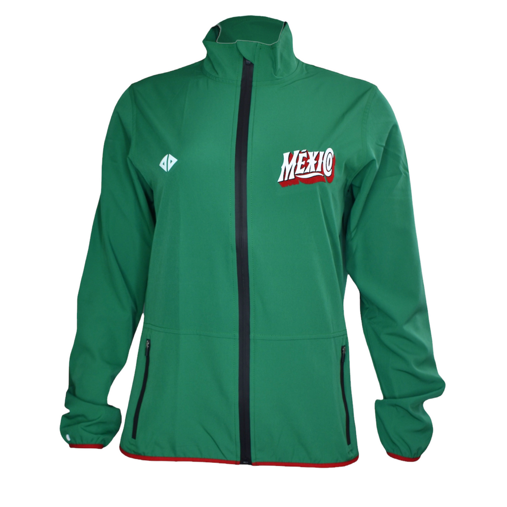 Rompevientos México verde  retro Dama