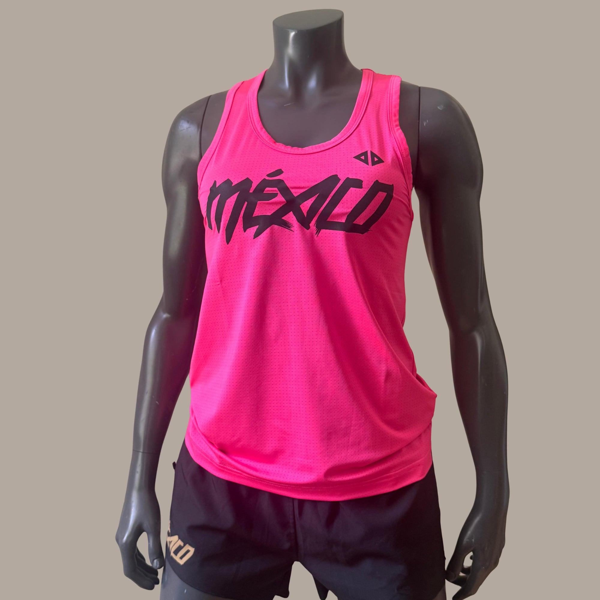 Camiseta México rosa neón Dama