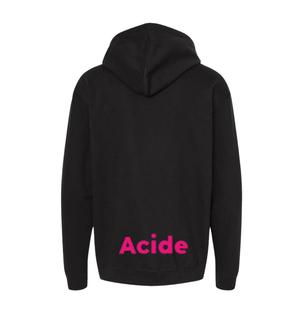 Sudadera Acide México Negro - Rosa