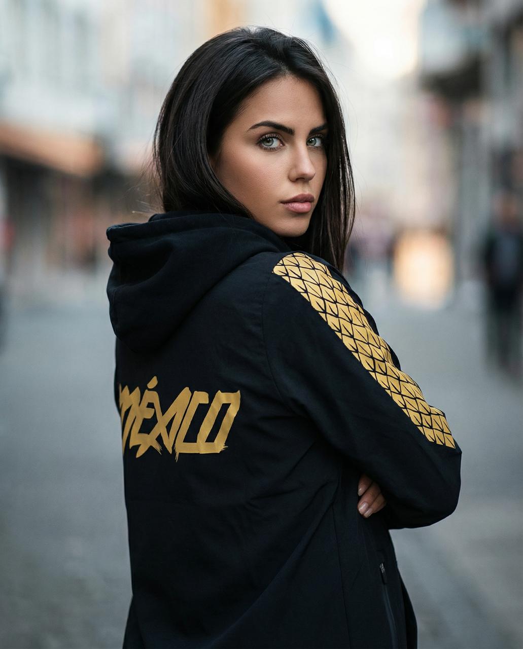 Rompevientos México Quetzacoatl Negro Dama