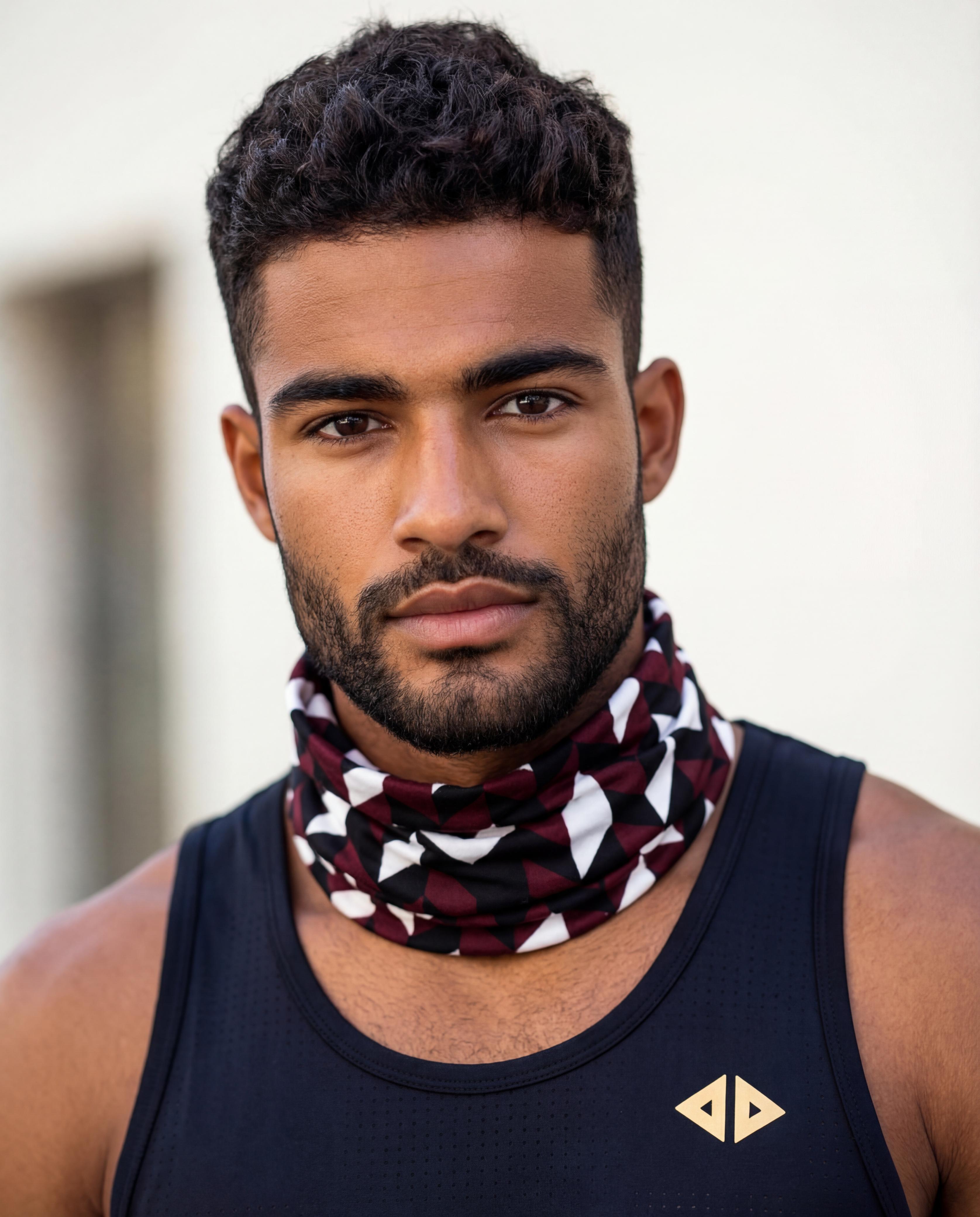 Cuello tubular Two Lines Vino