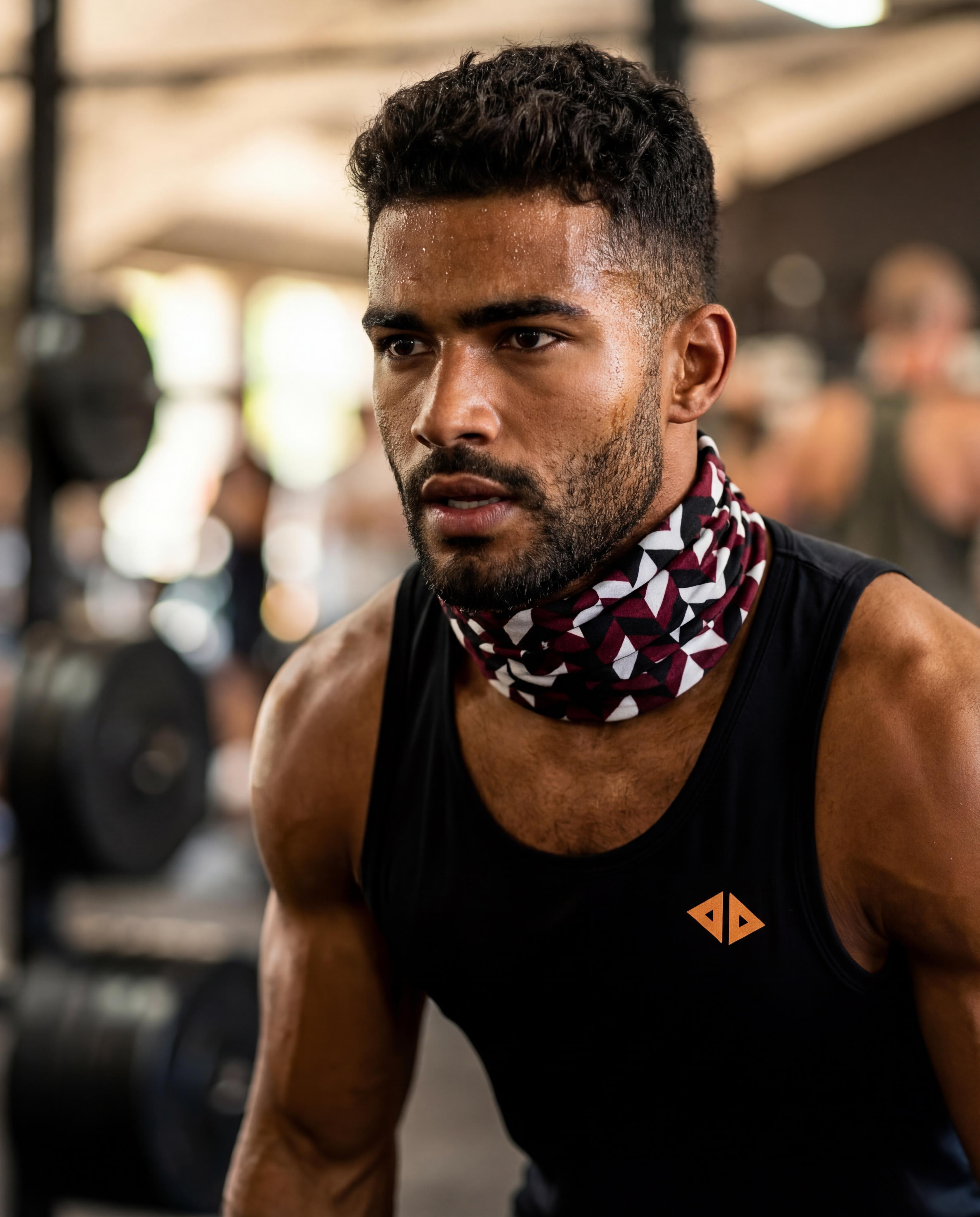 Cuello tubular Two Lines Vino