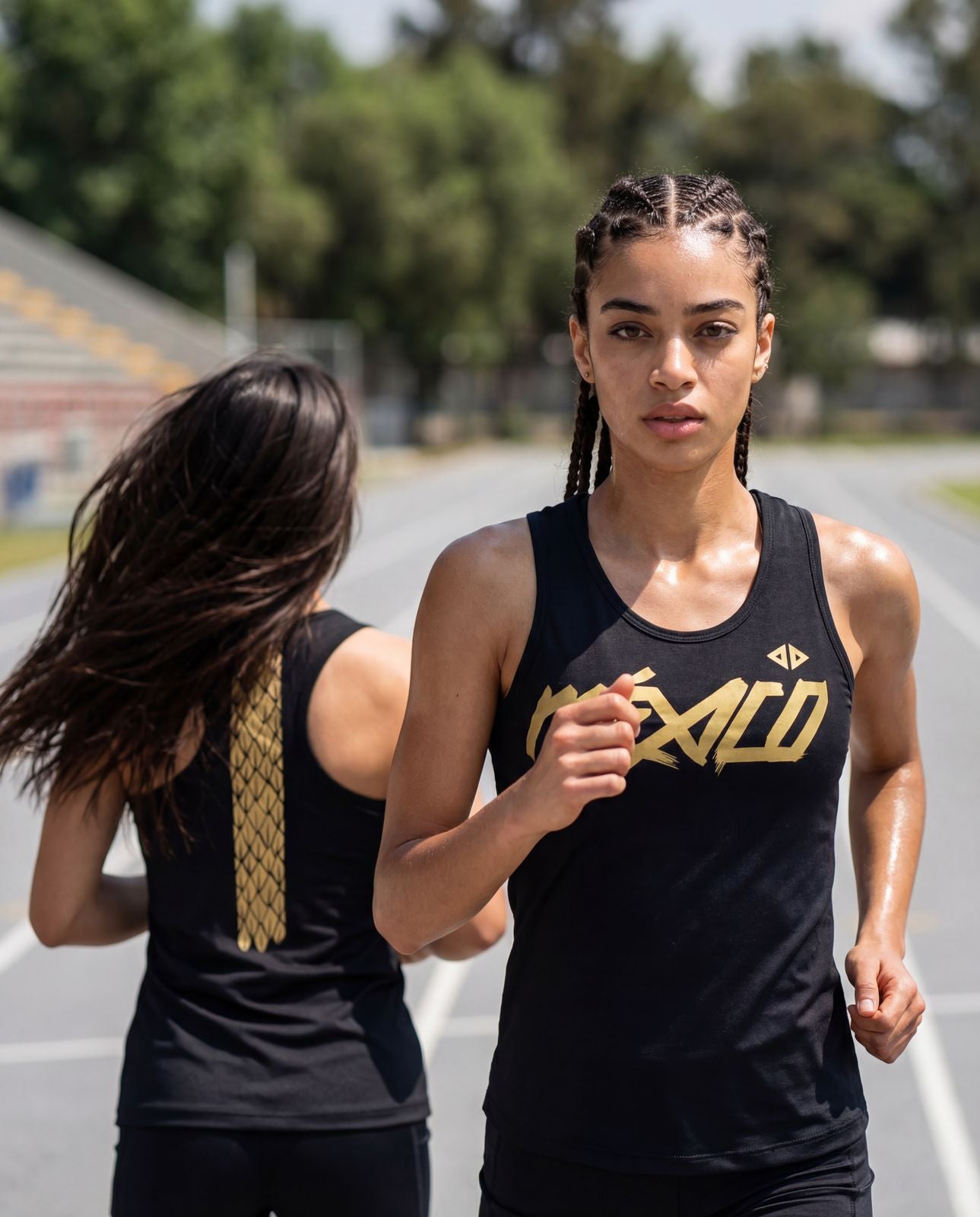 Camiseta México Quetzalcoatl Negro Dama