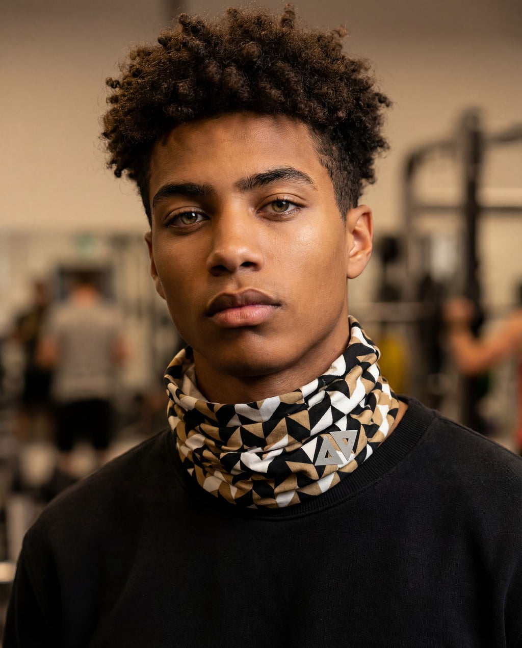 Cuello tubular Two Lines Gold