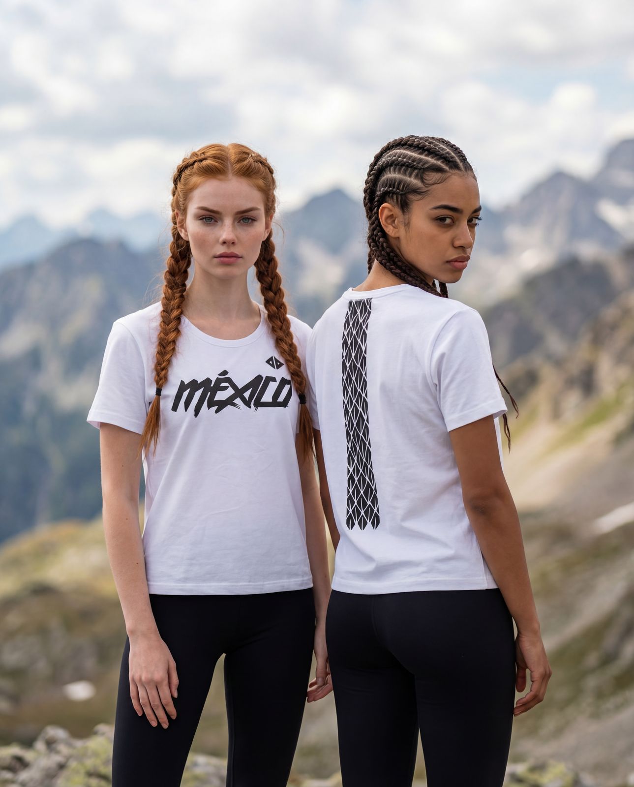 Playera México Quetzalcoatl Blanco Dama