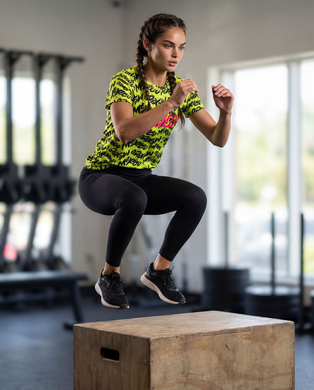 Playera Manga Corta México neón Dama