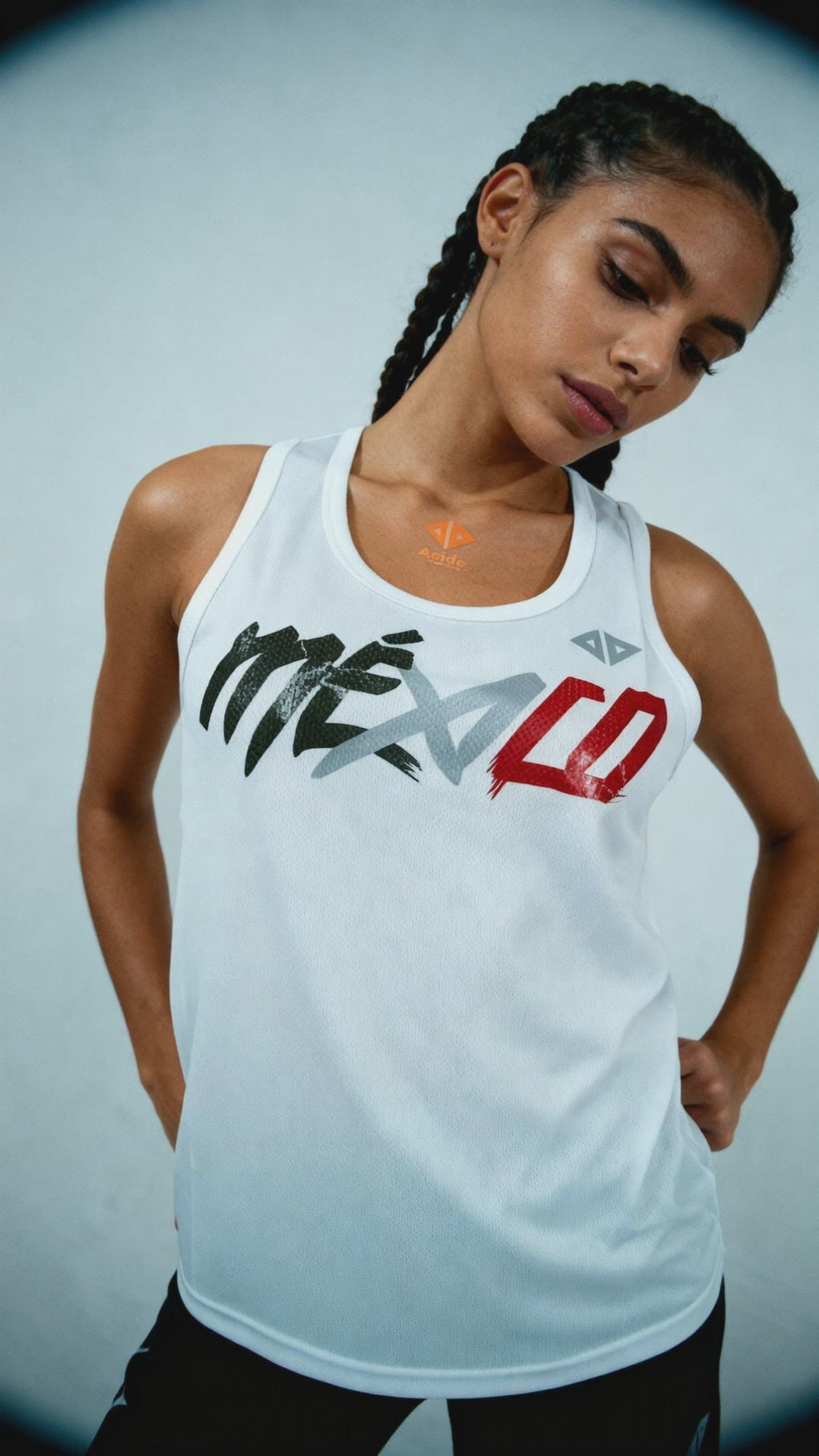 Camiseta México Sangre Nueva Blanco Dama