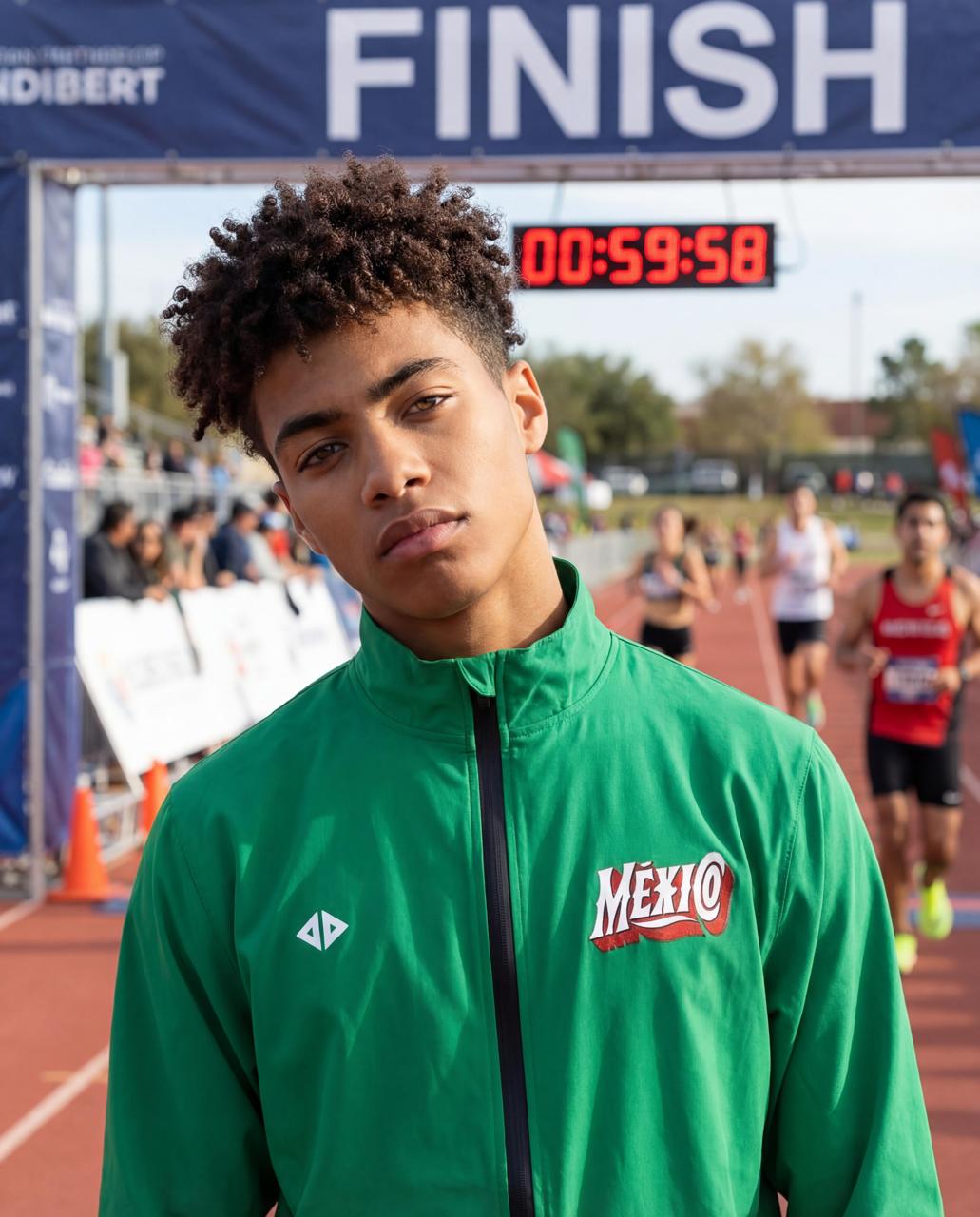 Rompevientos México verde retro caballero