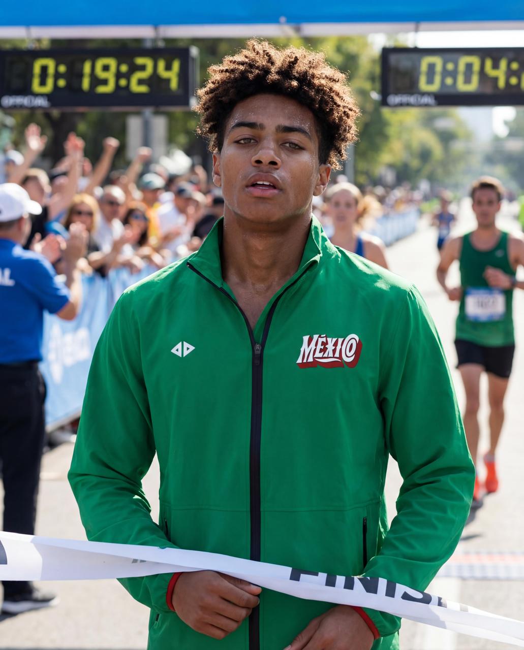 Rompevientos México verde retro caballero