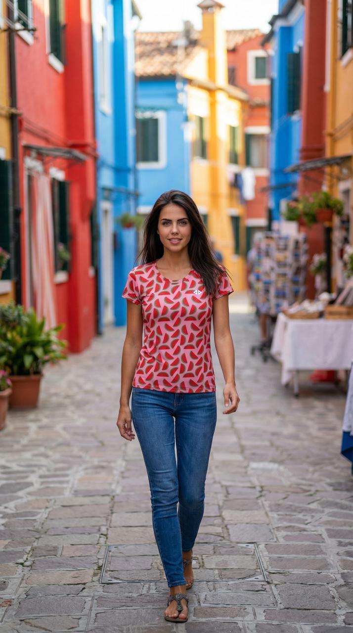 Playera Sandías Dama