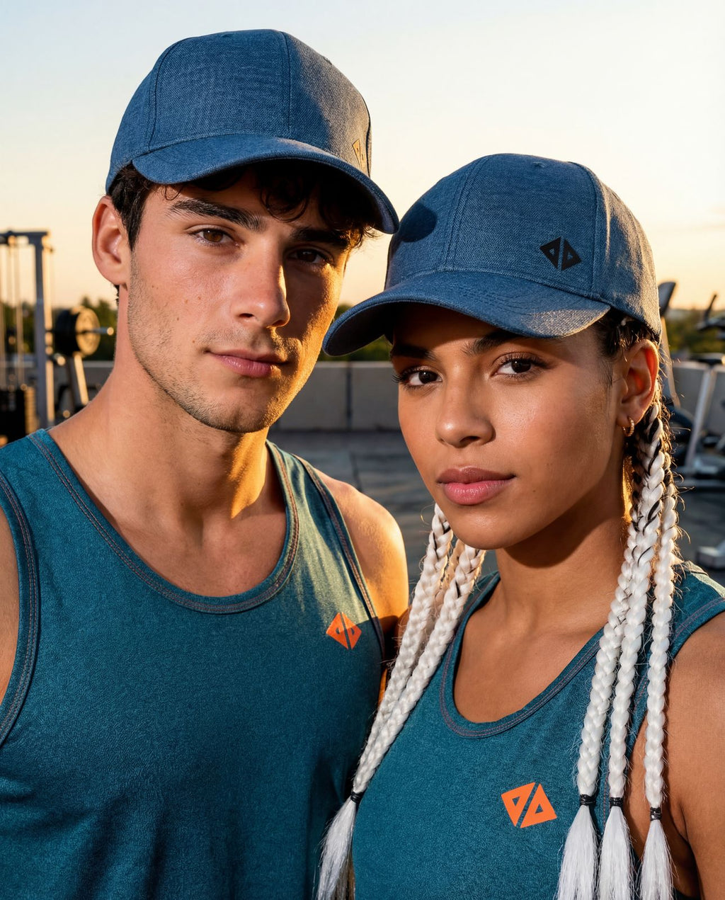 Gorra Casual Verde Azulado