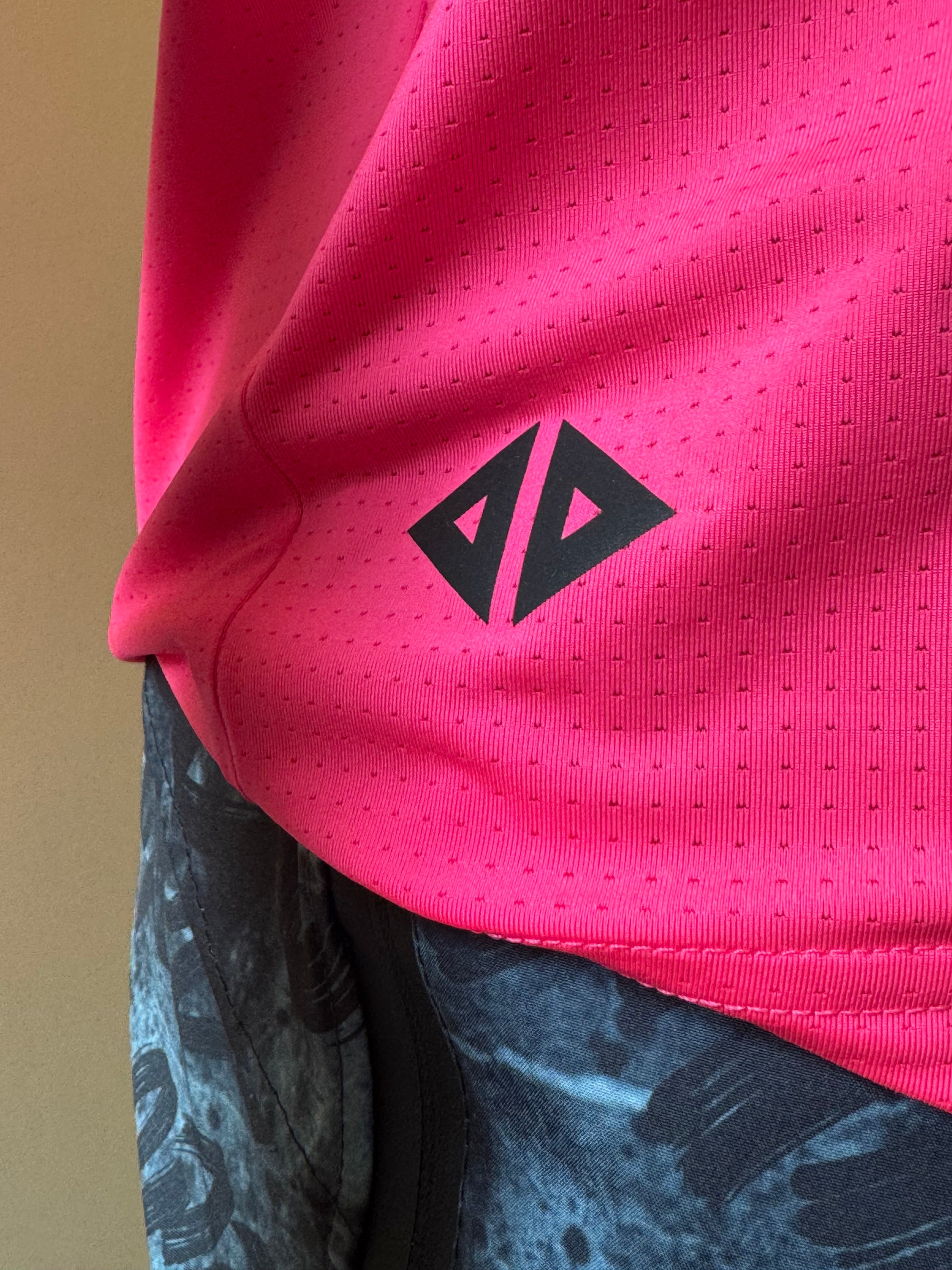 Camiseta México rosa neón caballero