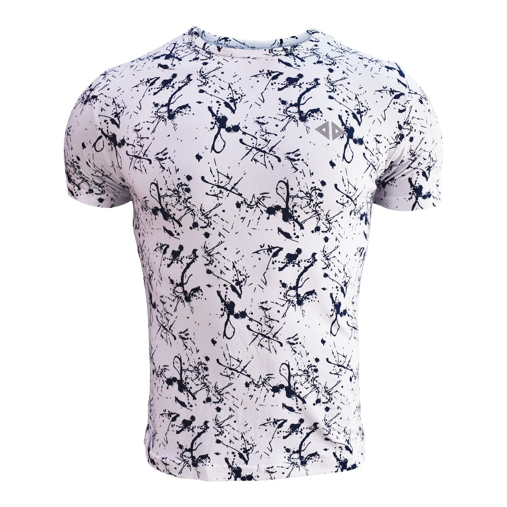 Playera Paint Blanco Caballero