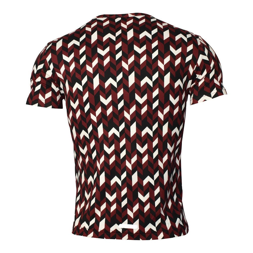 Playera Two Lines Rojo Caballero