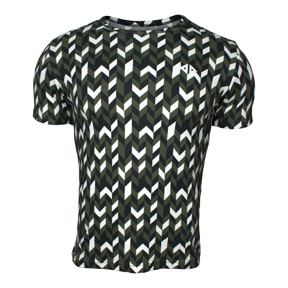 Playera Two Lines Verde Caballero