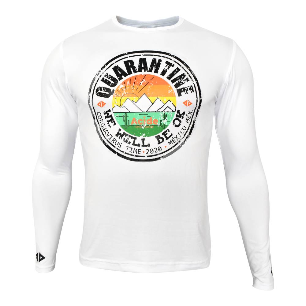 Playera Edición Cuarentena Blanco Caballero