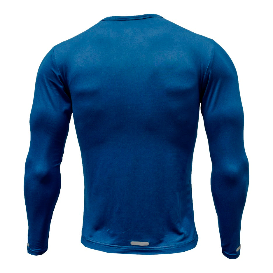 Playera Manga Larga Azul Jade Caballero