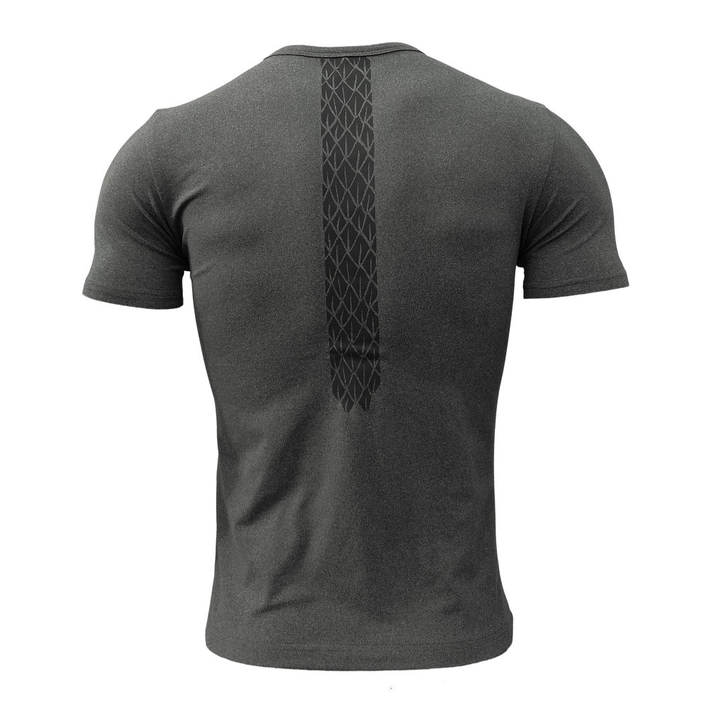 playera México Quetzalcoatl Gris Oxford Caballero
