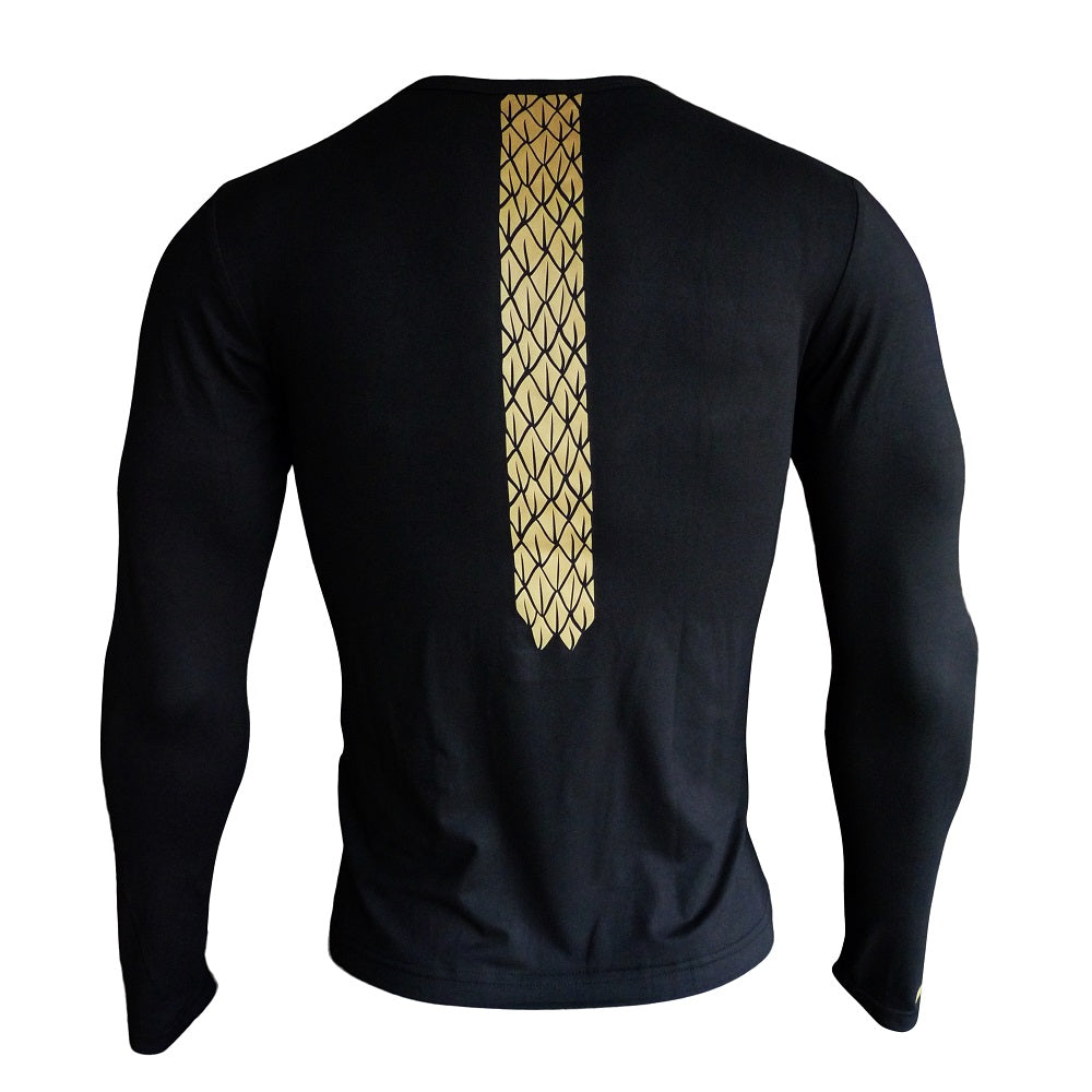 playera M/L México Quetzalcoatl Negro caballero