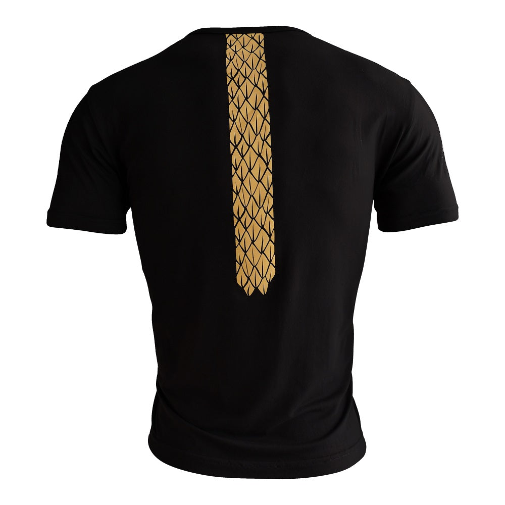 Playera Manga Corta México Quetzalcoatl Negro Caballero