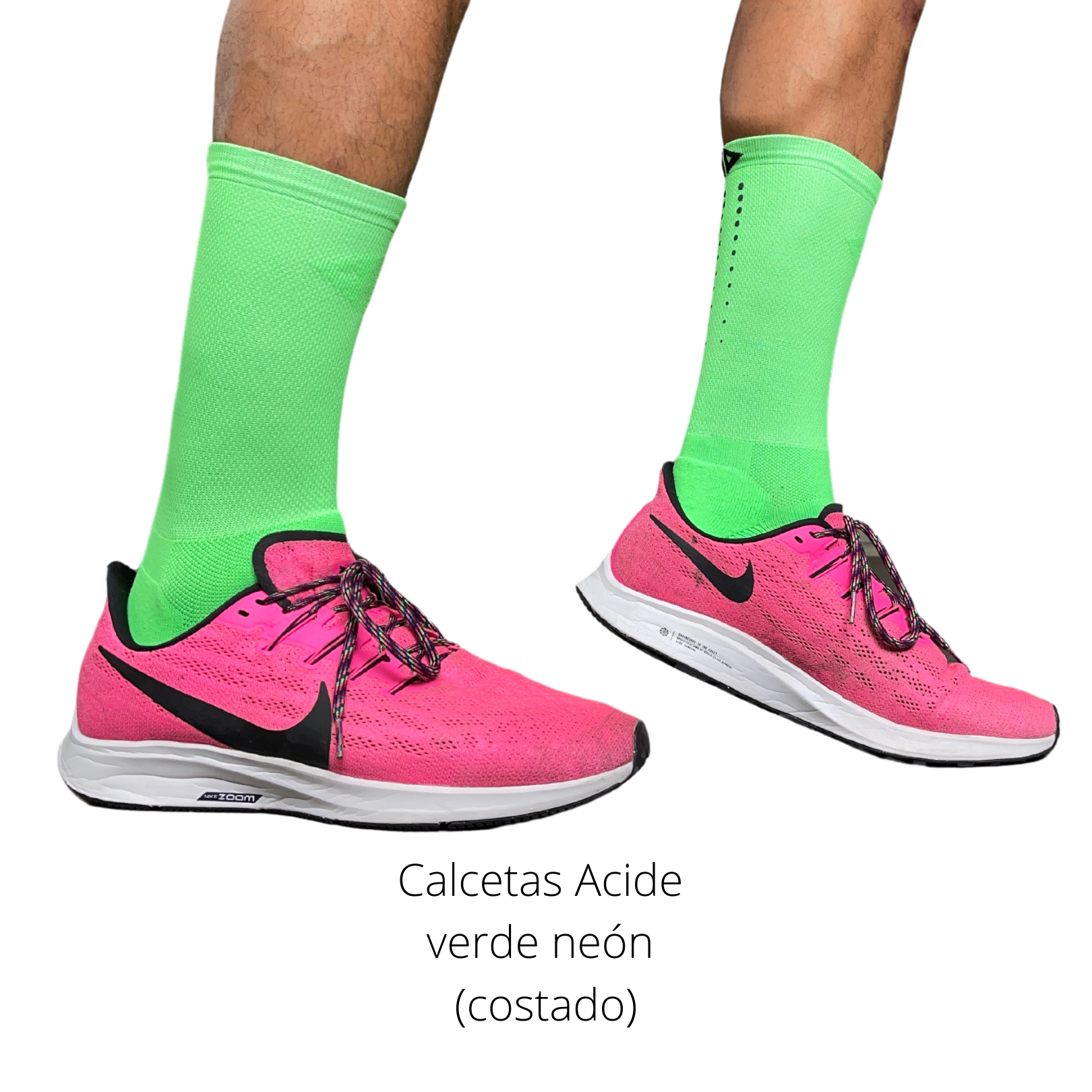 calcetas Acide verde neón