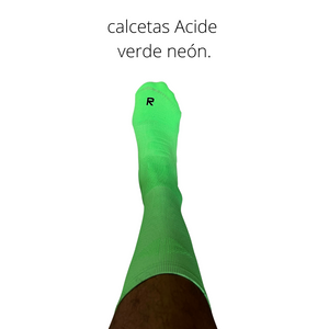 calcetas Acide verde neón