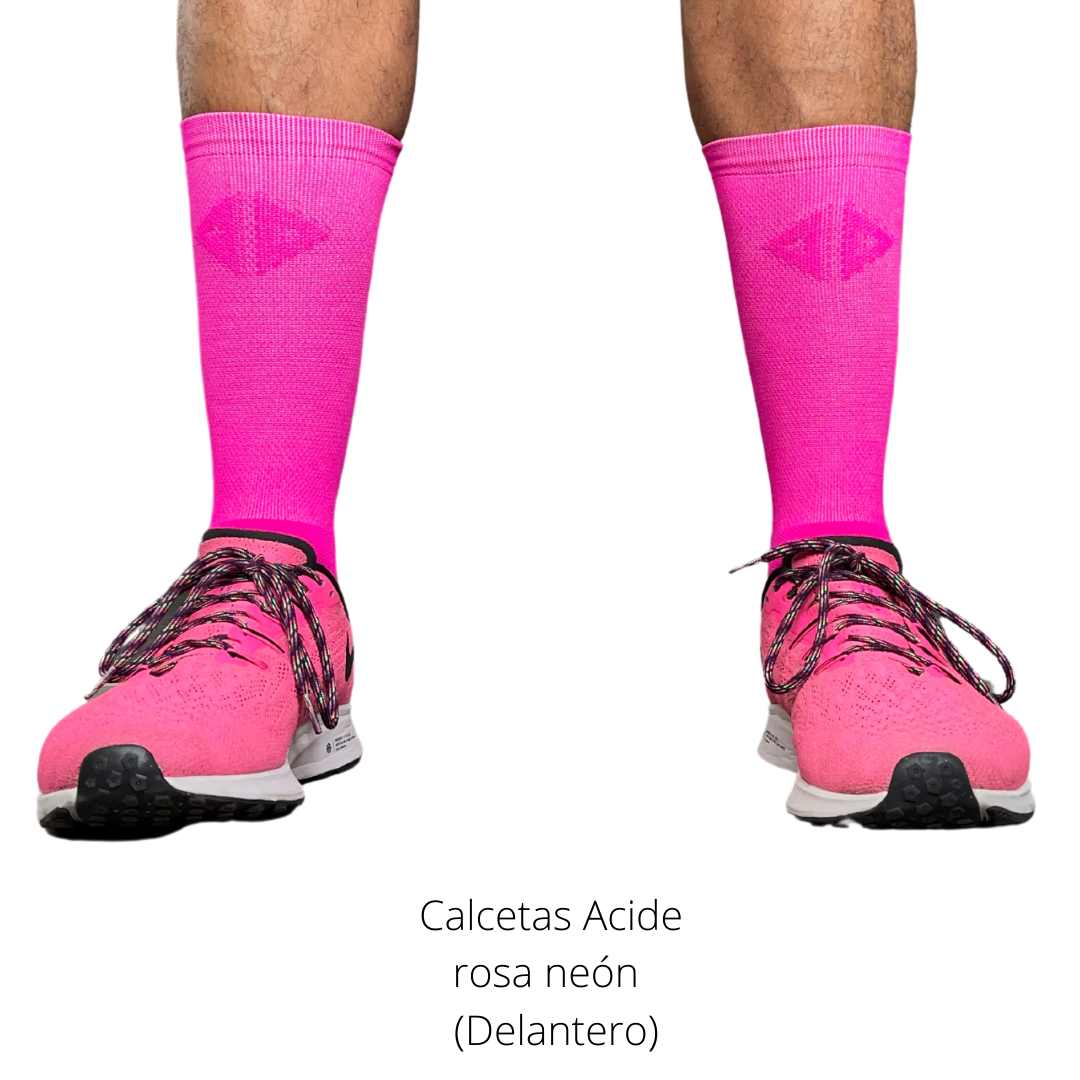Calcetas Acide Reflex Rosa neon