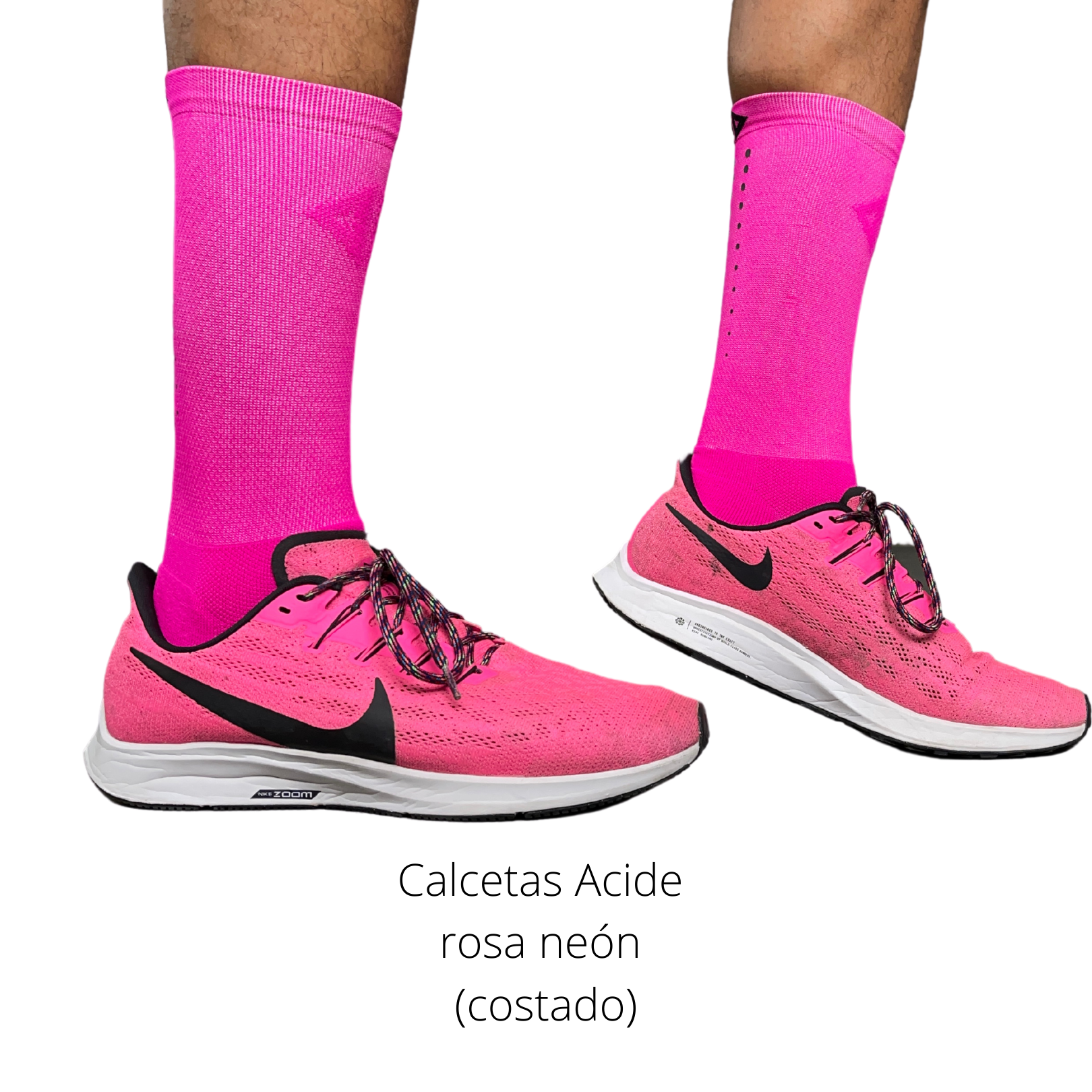 Calcetas Acide Reflex Rosa neon