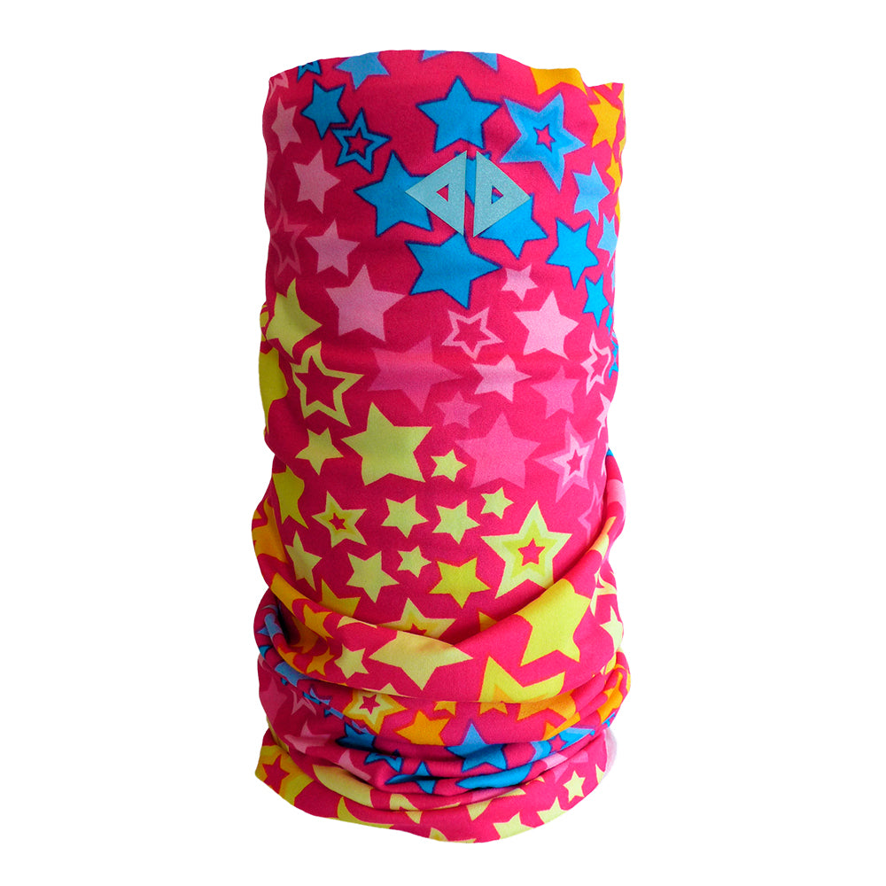 Cuello tubular Estrella Rosa