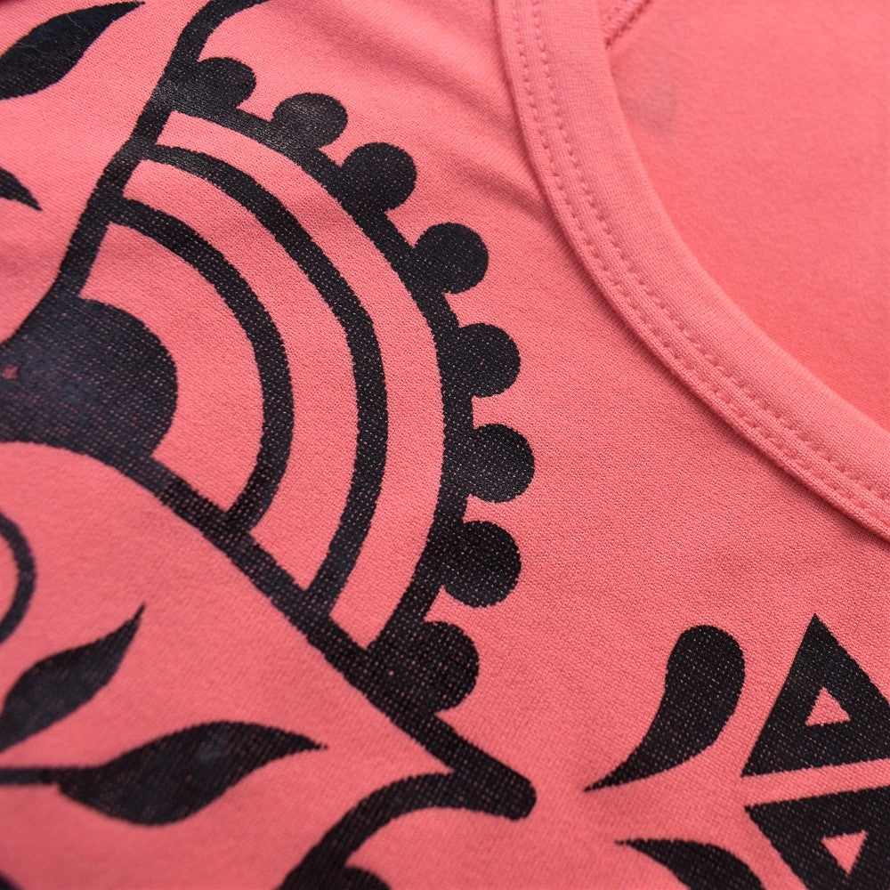 Camiseta Mandala Coral Dama