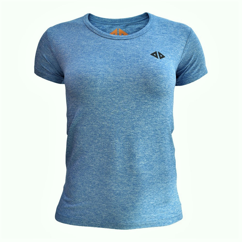 Playera Azul Cielo Jaspe Dama