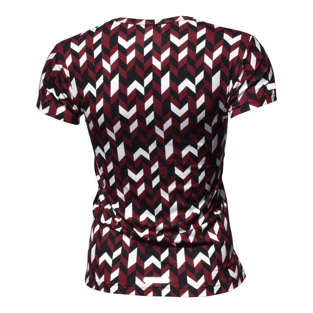 Playera Two Lines Rojo Dama