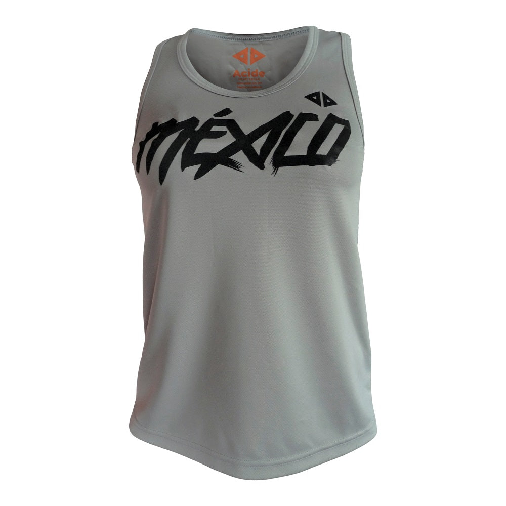 Camiseta México Quetzalcoatl Gris Dama