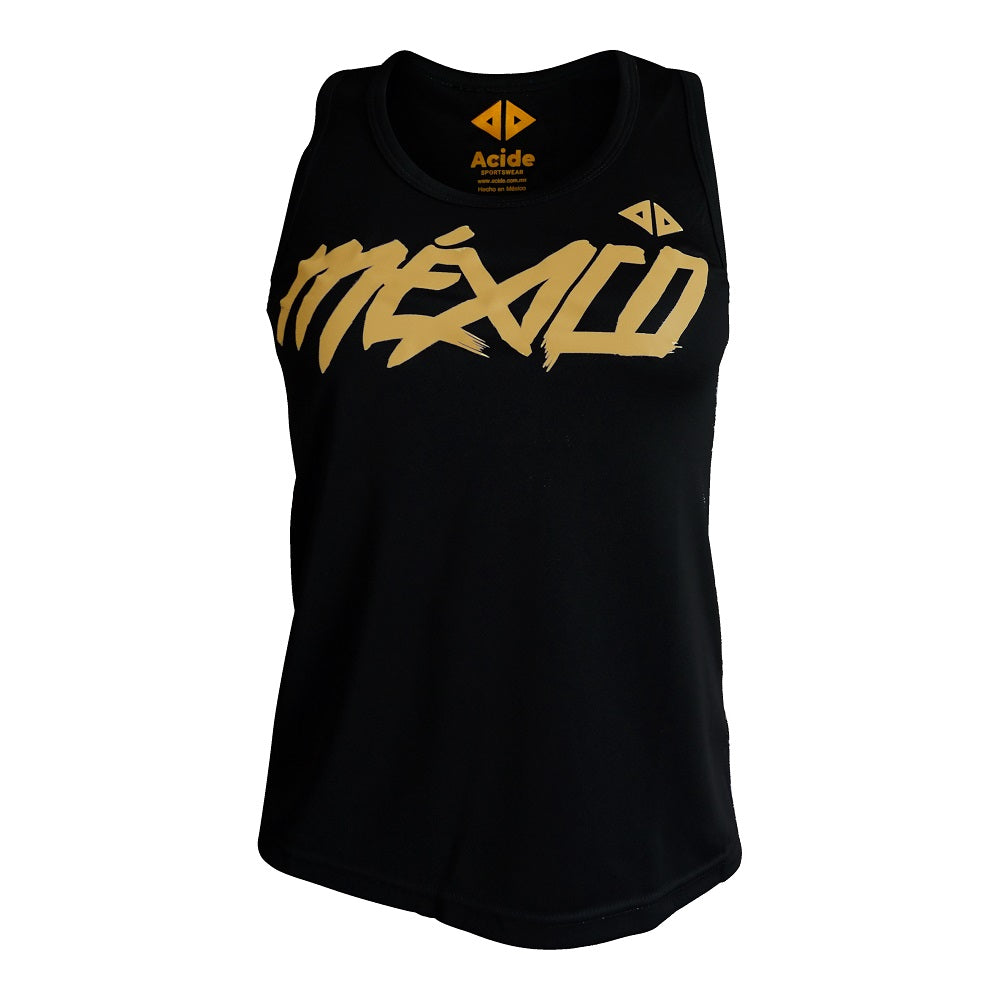Camiseta México Quetzalcoatl Negro Dama