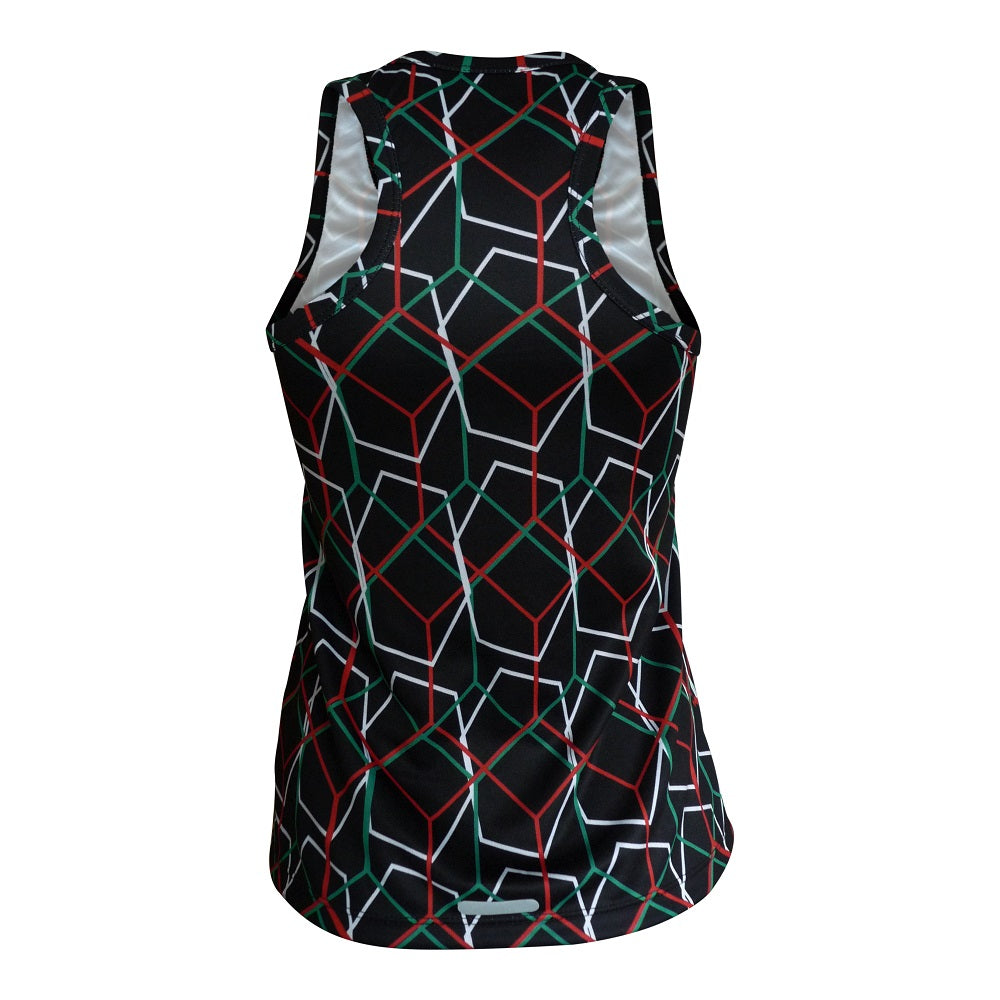 Camiseta Tricolor México Negro Dama
