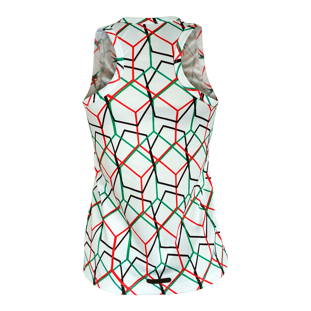 Camiseta Tricolor México Blanco Dama
