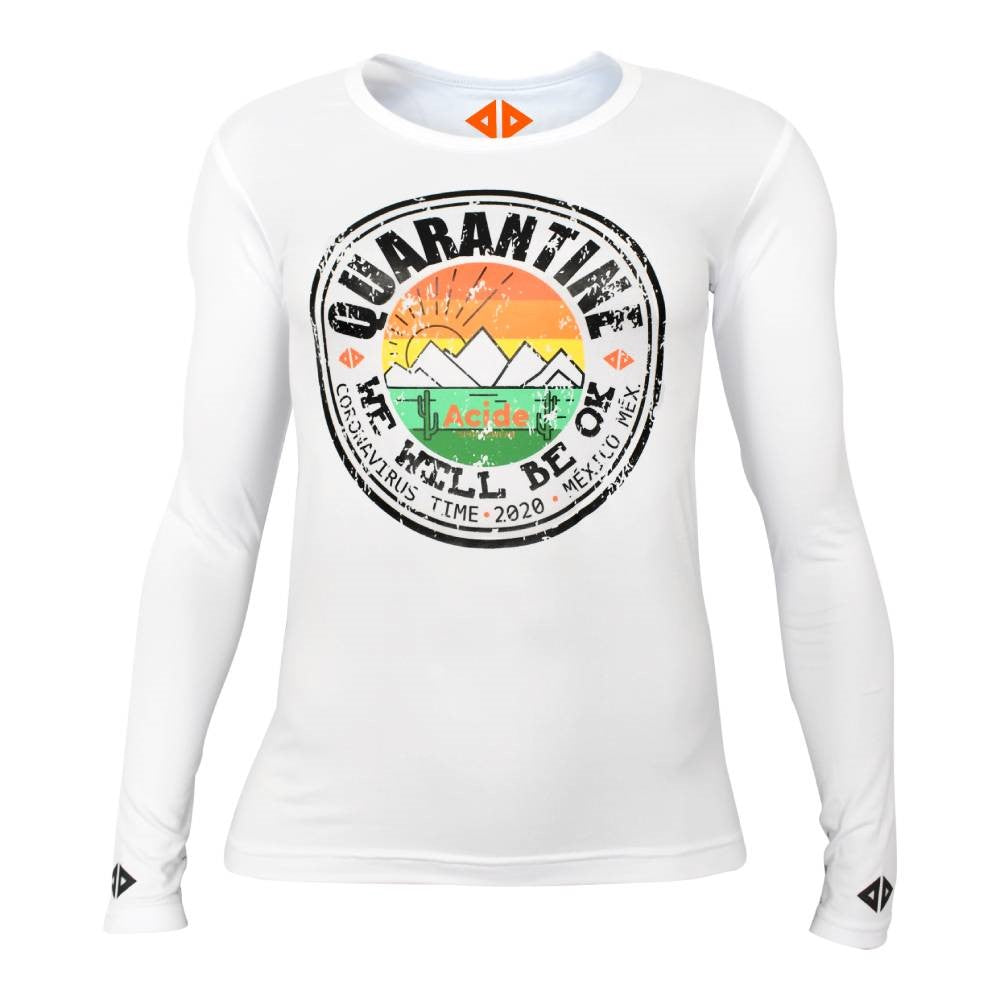 Playera Edición Cuarentena Blanco Dama